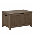 Coffre de rangement extérieur 120 x 62 x 63 cm en résine marron avec couvercle