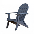 Fauteuil de jardin Adirondack 82 x 88 x 98 cm en bois bleu foncé avec accoudoirs